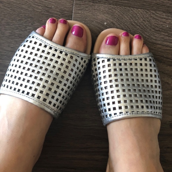 Lintervalle.  Leather metallic loafers - Picture 7 of 11